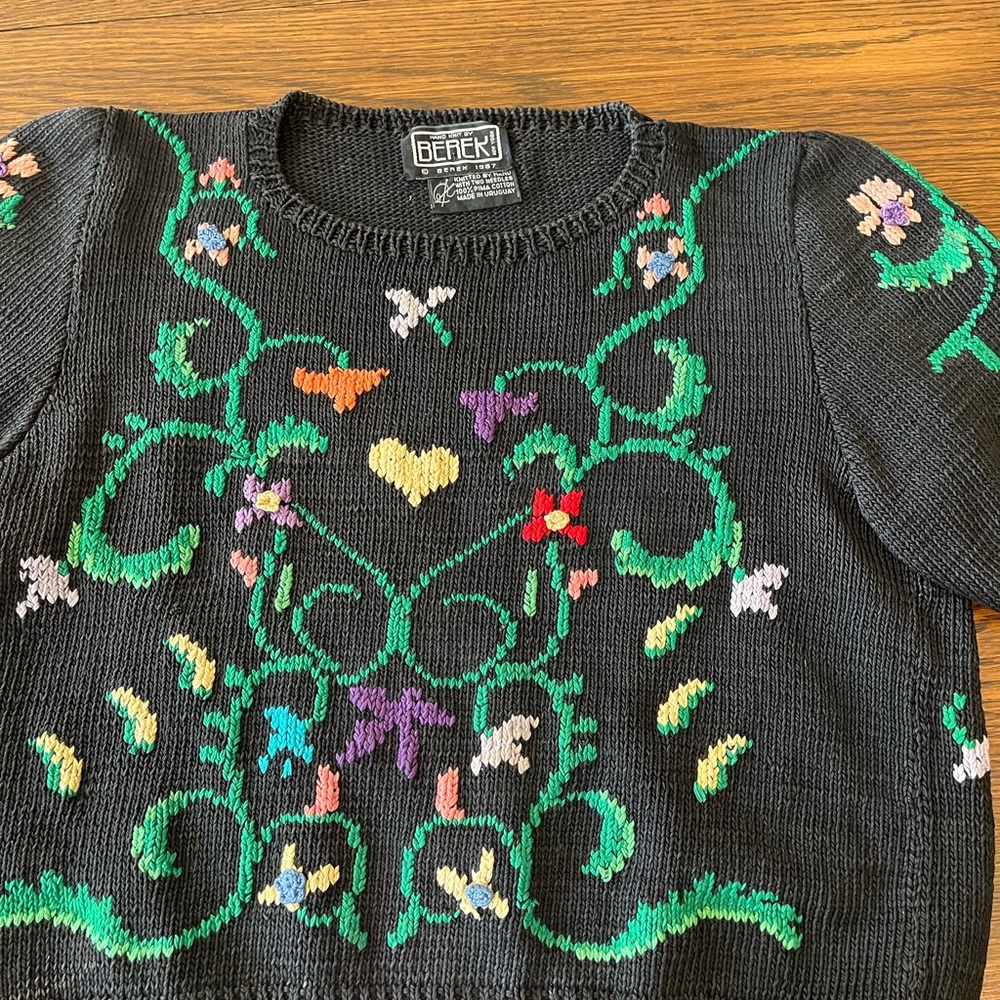 Ladies Handknit Berek spring sweater, small - Picture 4 of 11